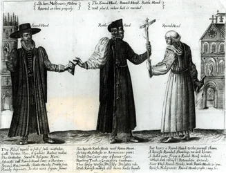 Cabeza de Sonido, Cabeza de Rattle, Cabeza Redonda, 1642